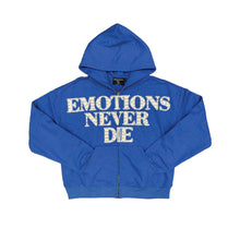 Load image into Gallery viewer, Mixed Emotion - Blue End Rhinestone Hoodie - Blue