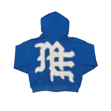 Mixed Emotion - Blue End Rhinestone Hoodie - Blue - Clique Apparel