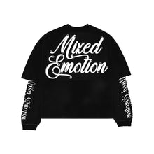 Load image into Gallery viewer, Mixed Emotions - Black “Blur” Thermal Long Sleeve