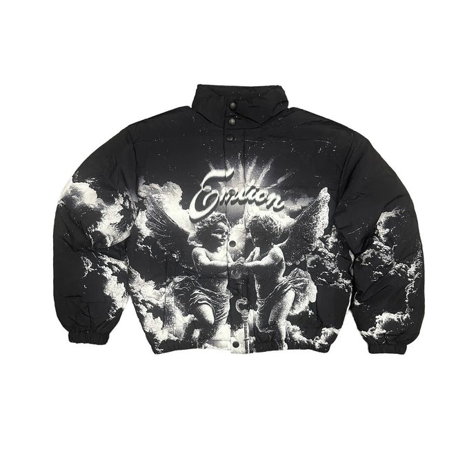 Mixed Emotion - Cloud Puffer Jacket - Black - Clique Apparel