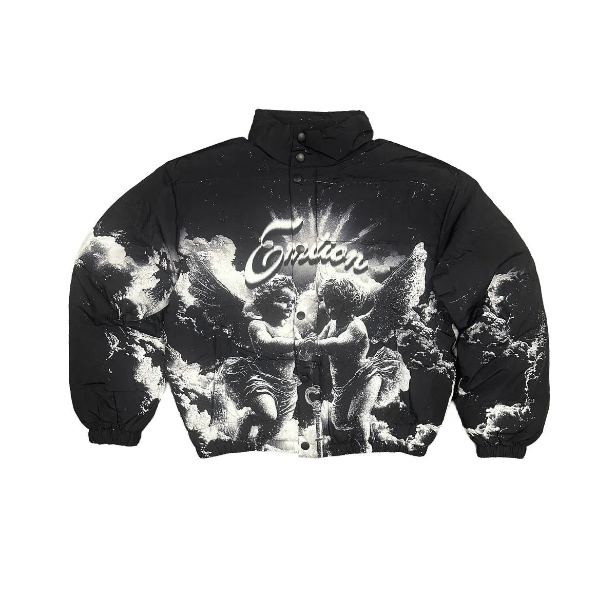 Mixed Emotion - Cloud Puffer Jacket - Black - Clique Apparel
