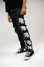 Load image into Gallery viewer, Mixed Emotion - Monogram Denim Black Wash