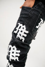 Load image into Gallery viewer, Mixed Emotion - Monogram Denim Black Wash