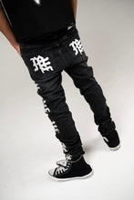 Load image into Gallery viewer, Mixed Emotion - Monogram Denim Black Wash