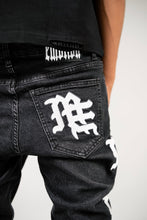 Load image into Gallery viewer, Mixed Emotion - Monogram Denim Black Wash