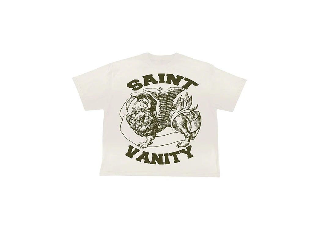 Saint Vanity - Griffin White Green Tee - Clique Apparel