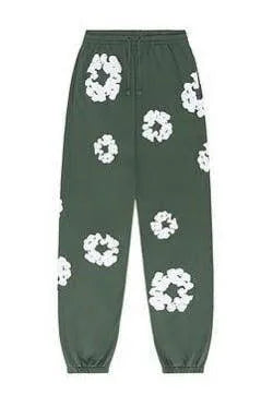 Denim Tears - The Cotton Wreath Sweatpants Green - Clique Apparel