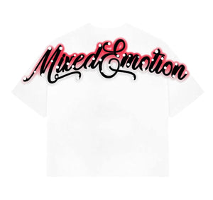 Mixed Emotion-Red cropped tee