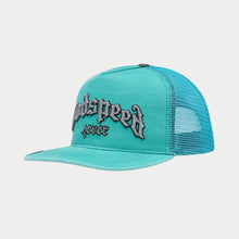 Load image into Gallery viewer, GodSpeed - GS Forever Trucker Hat (Teal Washed) - Clique Apparel