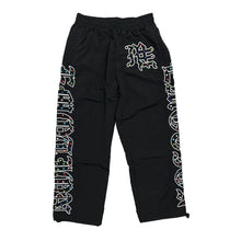 Load image into Gallery viewer, Mixed Emotion -ME Rhinestone Nylon Pant - Black