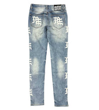 Load image into Gallery viewer, Mixed Emotion - Monogram denim blue wash