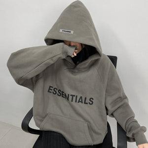 Essentials Fear Of God - Dark Oatmeal Hoodie 2.0 - Clique Apparel