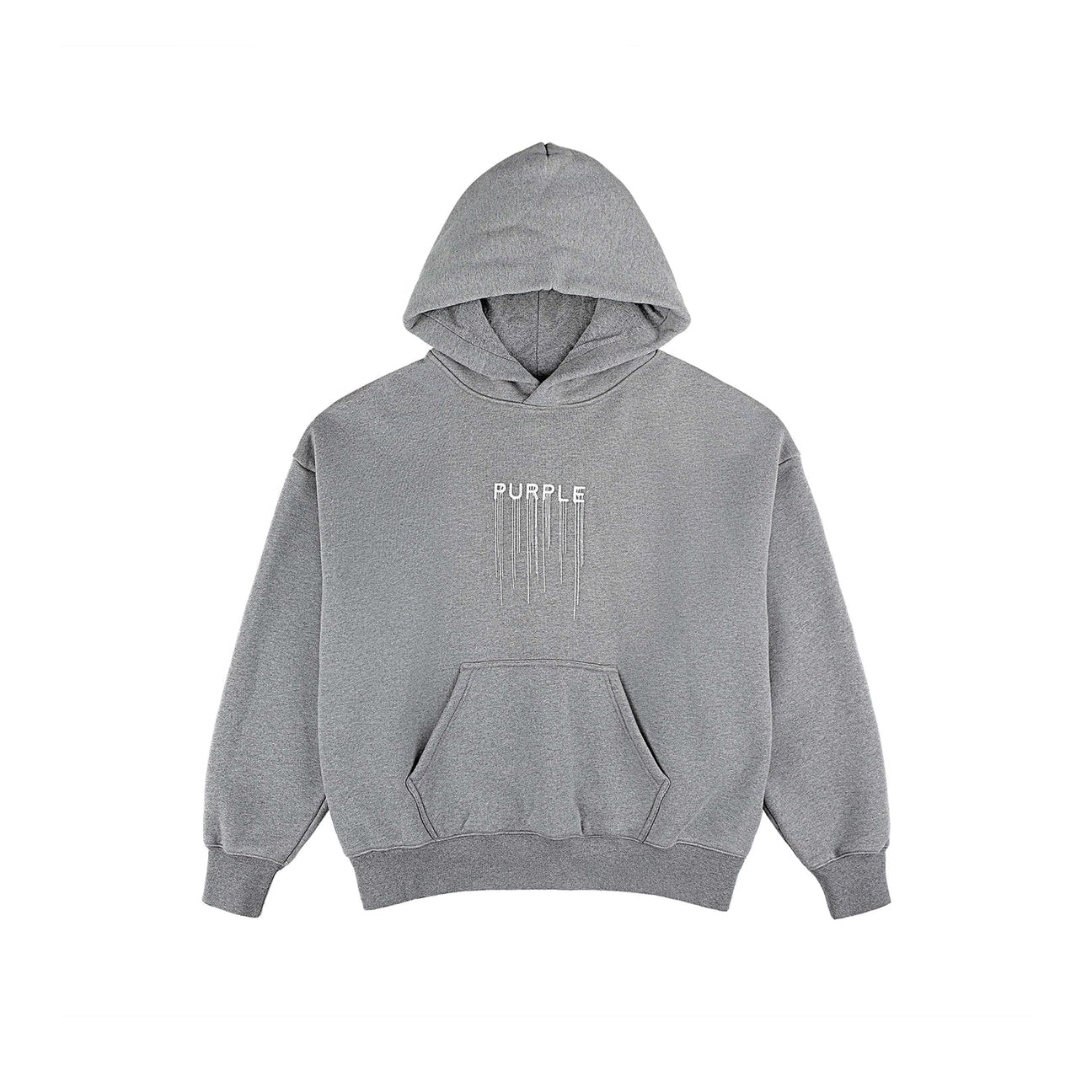 PURPLE BRAND Trademark Drip Hoodie (Grey) Clique Apparel