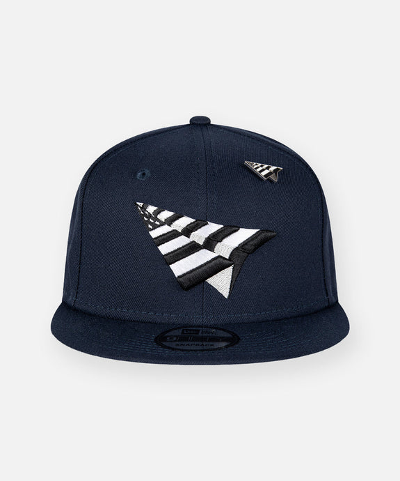 Paper Planes - Crown 9 Fifty Snapback Hat - Navy
