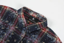 Load image into Gallery viewer, Paper Money -  Rhinestone Flannel -  Blue Red