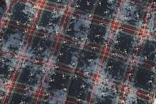 Load image into Gallery viewer, Paper Money -  Rhinestone Flannel -  Blue Red