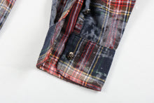 Load image into Gallery viewer, Paper Money -  Rhinestone Flannel -  Blue Red