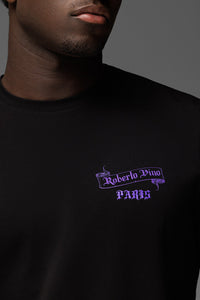 RV- One Paris T-shirt Black-Purple