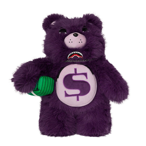 Sprayground - Fur Cray Purple MoneyBear Backpack