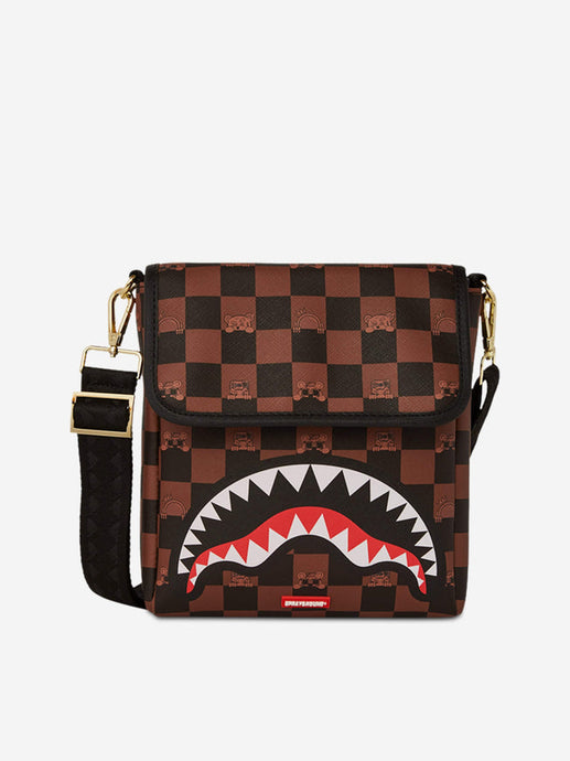 Sprayground - Peeking Character Check Messenger Sling Bag