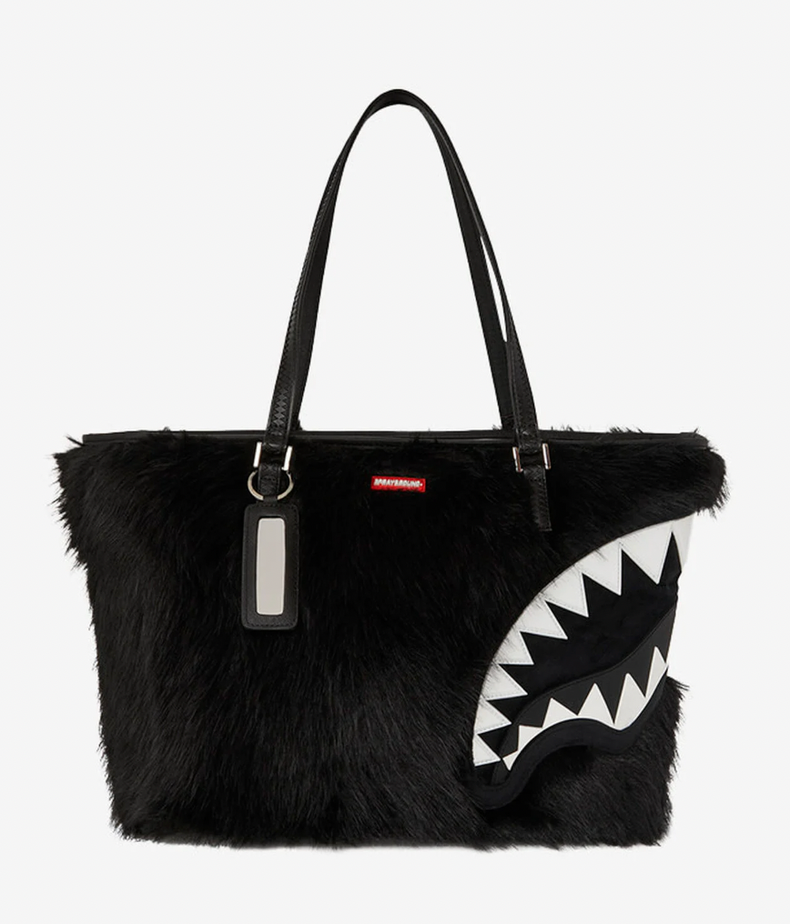 Sprayground - Fur Cray Black Tote Bag
