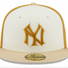 New Era - Chrome Anniversary 59FIFTY Fitted Hat - Cream/Gold - Clique Apparel