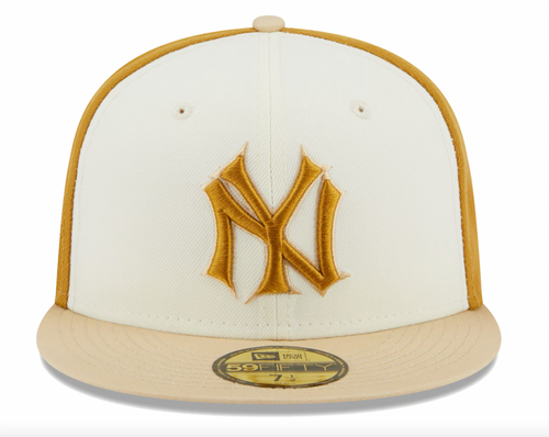 New Era - Chrome Anniversary 59FIFTY Fitted Hat - Cream/Gold