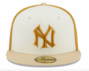 New Era - Chrome Anniversary 59FIFTY Fitted Hat - Cream/Gold