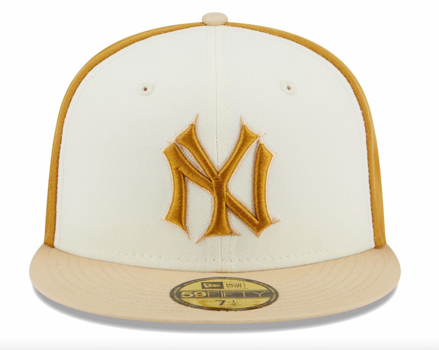 New Era - Chrome Anniversary 59FIFTY Fitted Hat - Cream/Gold