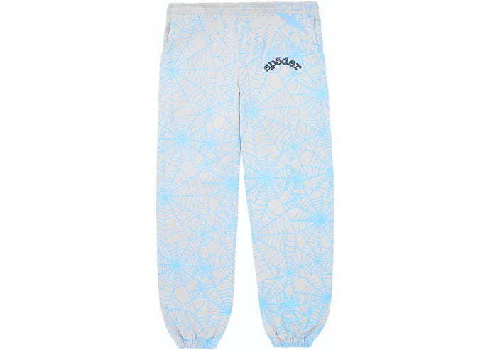 Sp5der - AOP Sweatpants - Grey/Blue