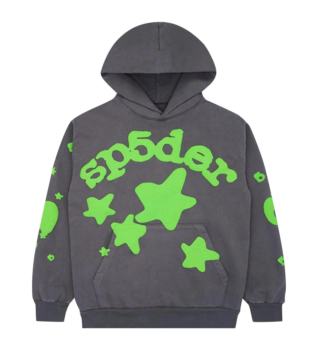 正規品　Sサイズ　SP5DER BELUGA GLAY HOODIE Sp5der Beluga Hoodie Blue Men's - FW23 - US