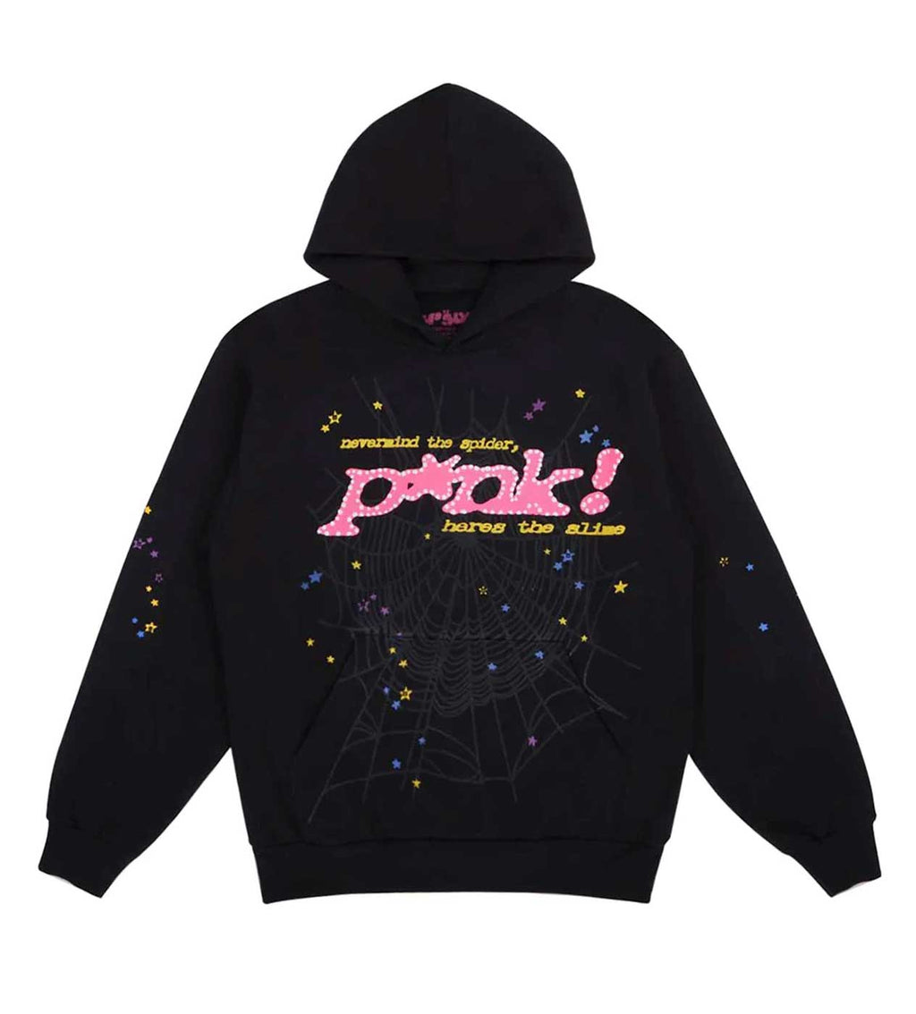 Sp5der - P*nk Hoodie - Black