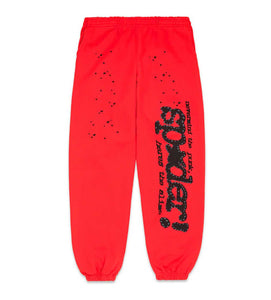 Sp5der - P*nk V2 Sweatpants - Red