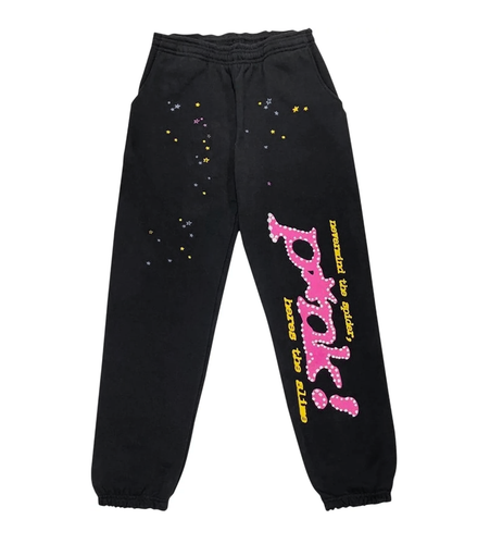 Sp5der - P*nk  Sweatpant - Black - Clique Apparel