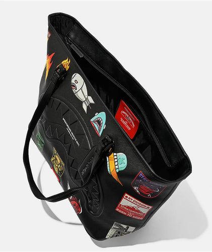 Sprayground - Sharkmouth Embossed Patches Tote Bag