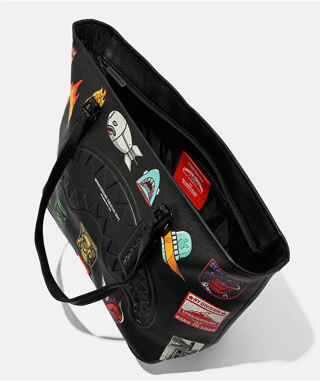 Sprayground - Sharkmouth Embossed Patches Tote Bag