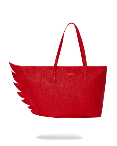 Sprayground - Red Scribble Wing Tote - Clique Apparel