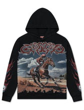 Load image into Gallery viewer, Godspeed - Thoroughbred Hoodie - Black Wash