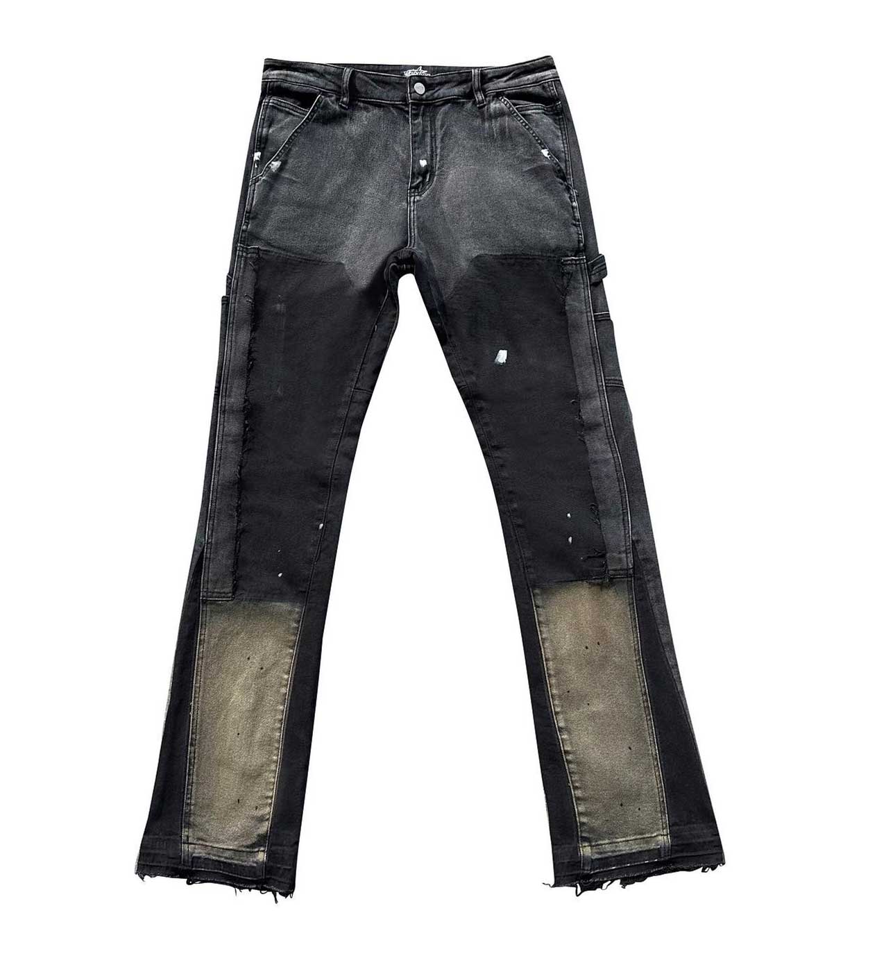 Gyaru Fashion Denim Pant High Quality Black Flare High