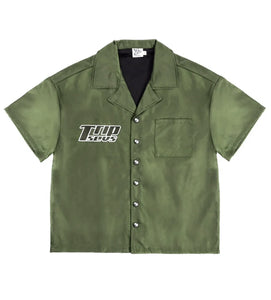 Triple Sevens - Nylon Button Up Green - Clique Apparel