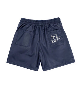 Triple Sevens - Navy Nylon Shorts