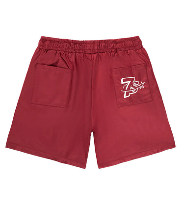 Triple Sevens - Nylon Shorts Red - Clique Apparel