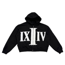 Load image into Gallery viewer, Floor914 - Black Numeral Zip Up