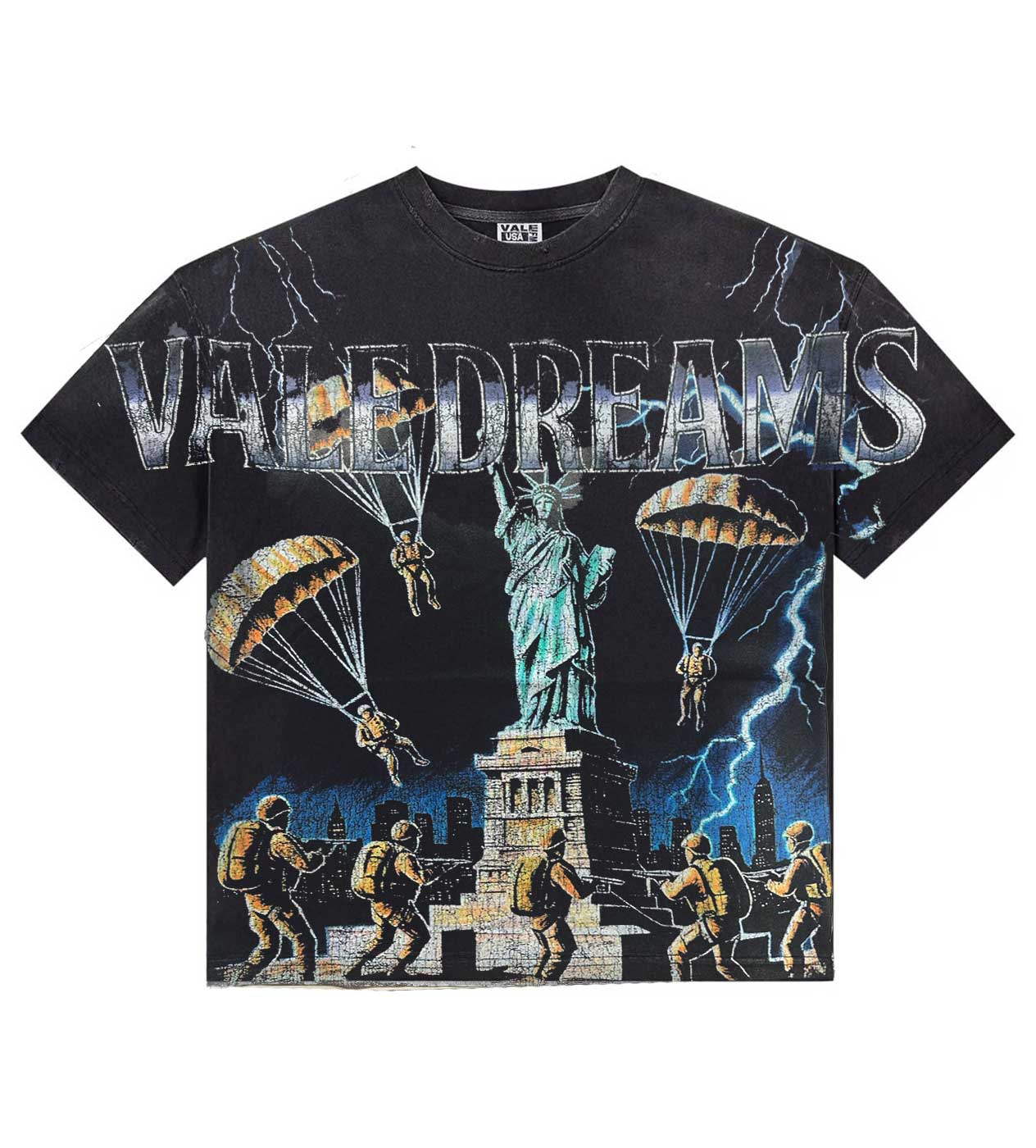 Valley - Forever NYC Invasion Big Tee Black - Clique Apparel