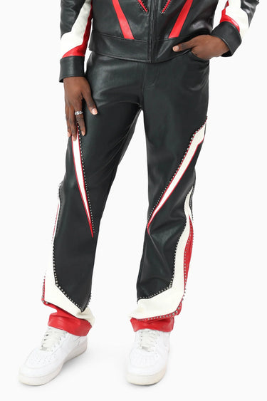 Smoke Rise - Club Circuit Racing PU Pants - Red - Clique Apparel