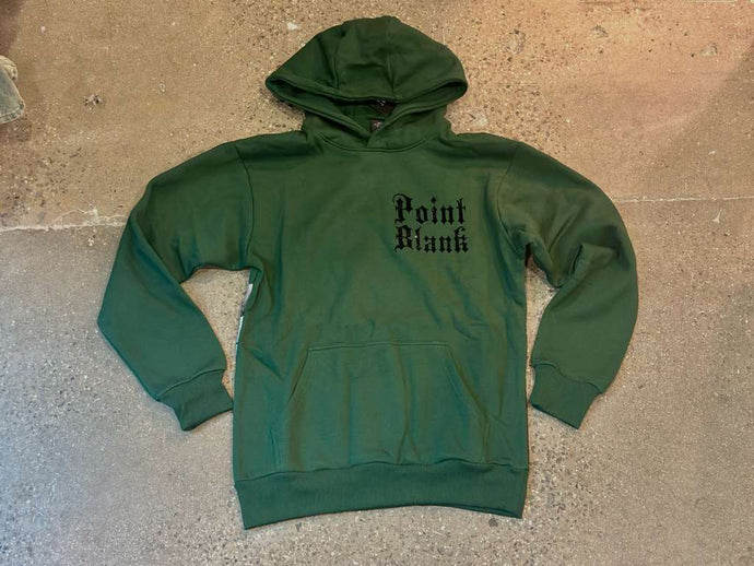 Point Blank - Rebelz Luxe Rhinestone Hoodie - Green