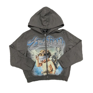 Mixed Emotion - Grey Rhinestone