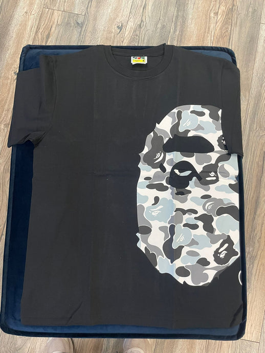 Bape - Side Grey Camo Tee - Black