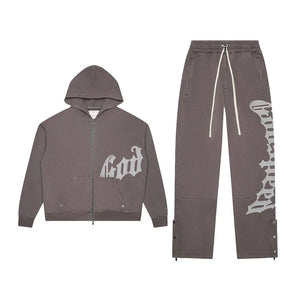 Godspeed - OG Logo Sweatsuit V2 (Stone/Grey) 2025