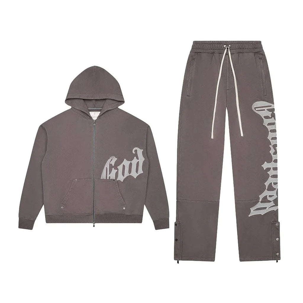 Godspeed - OG Logo Sweatsuit V2 (Stone/Grey) 2025